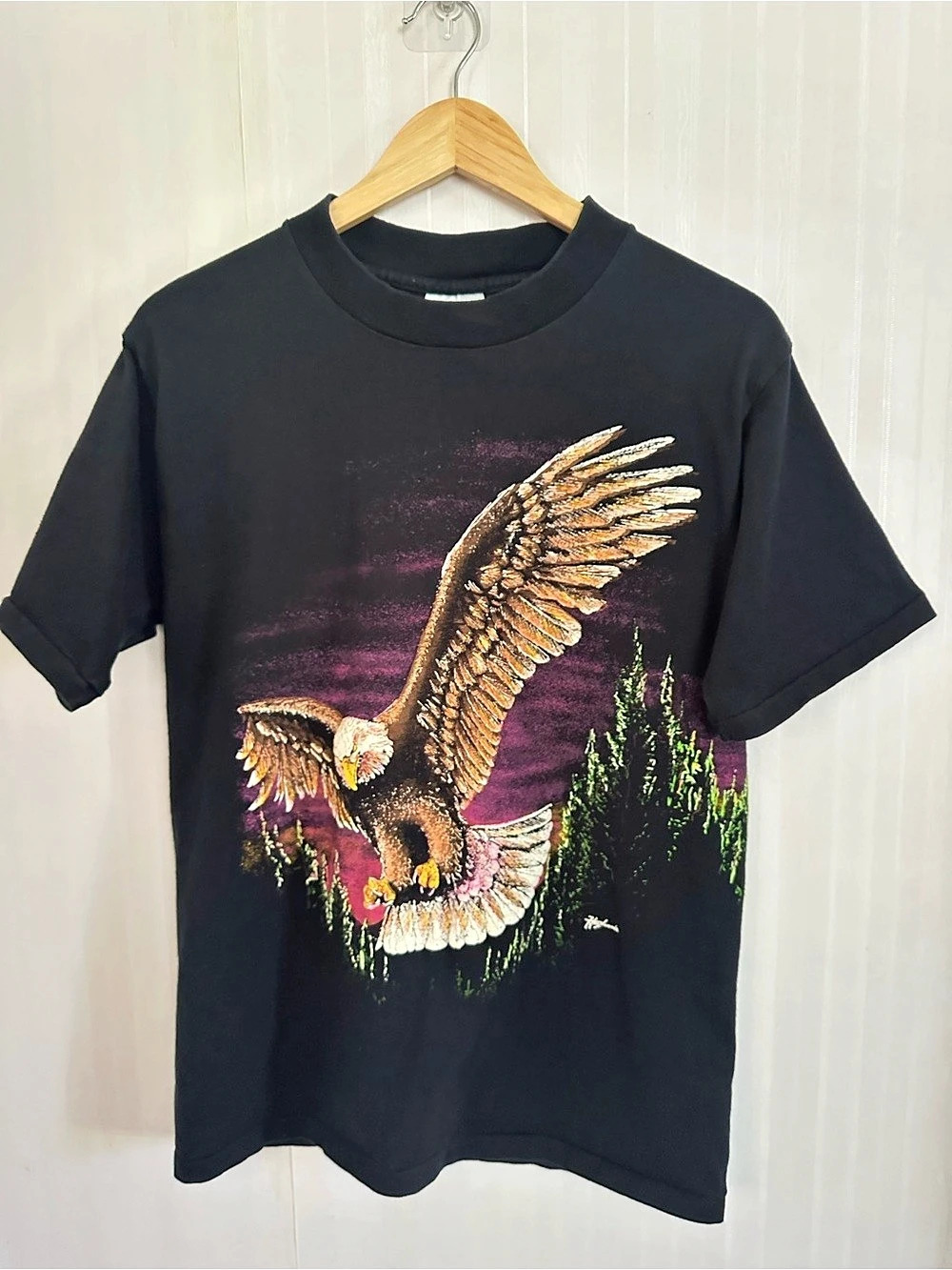 Vintage 90s Hazelwood Eagle Graphic Tee Medium
